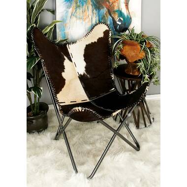 Butterfly print accent online chair